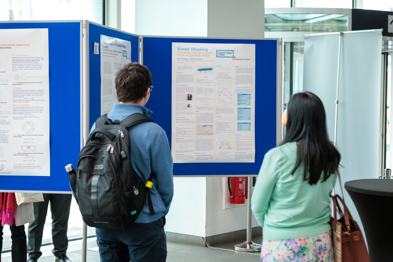 Students created posters showing their research