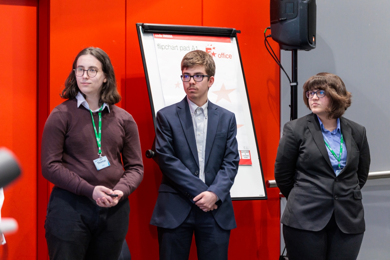 A team presents